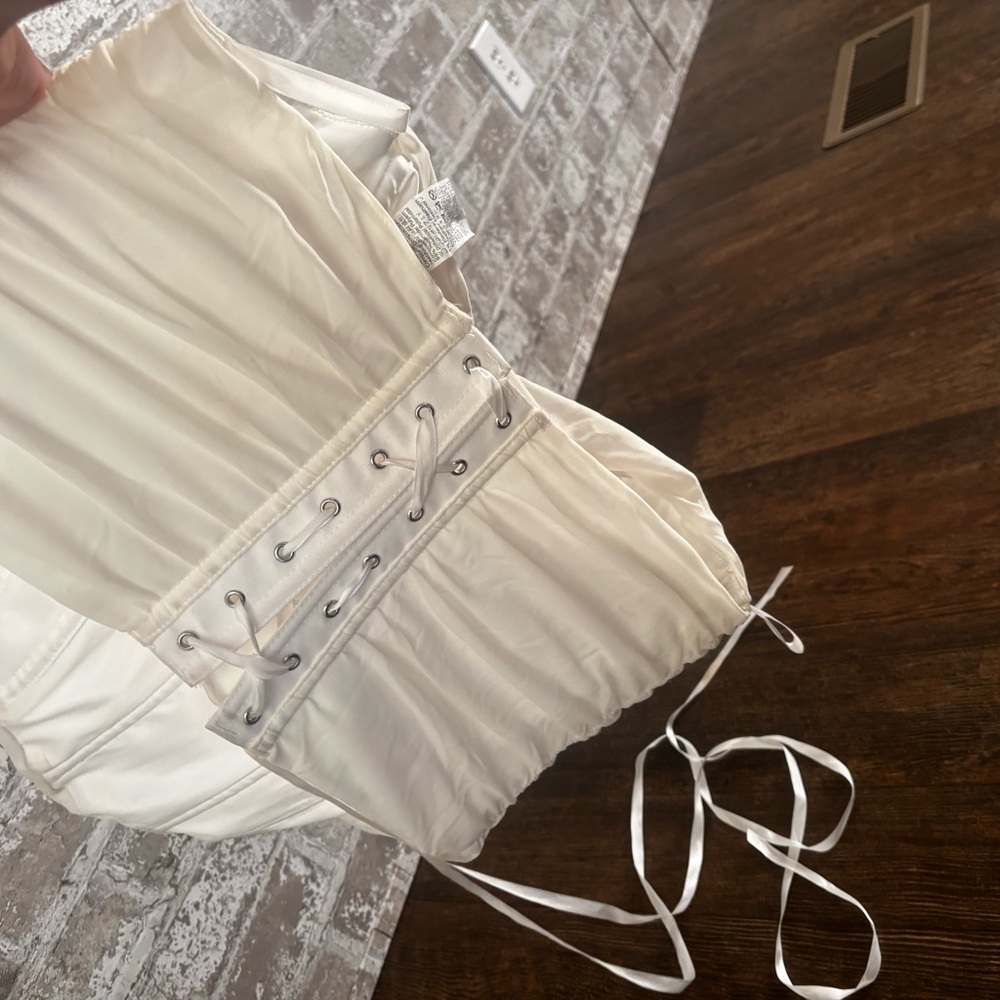 Elegant White Corset Top
